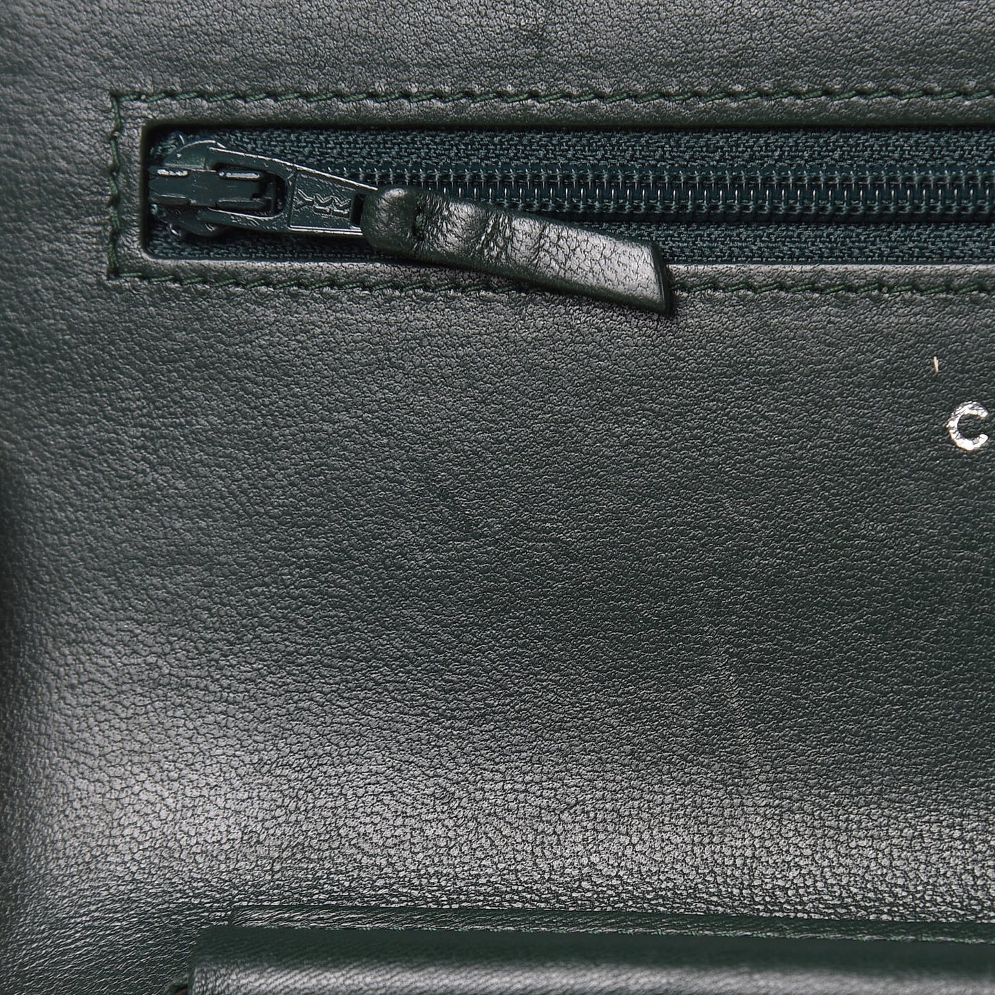 Lambskin Quilted Boy Wallet On Chain WOC Green