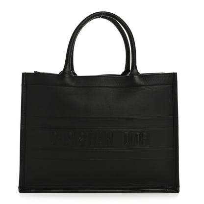 Christian Dior Calfskin Embossed Medium Book Tote Black 1 of 12