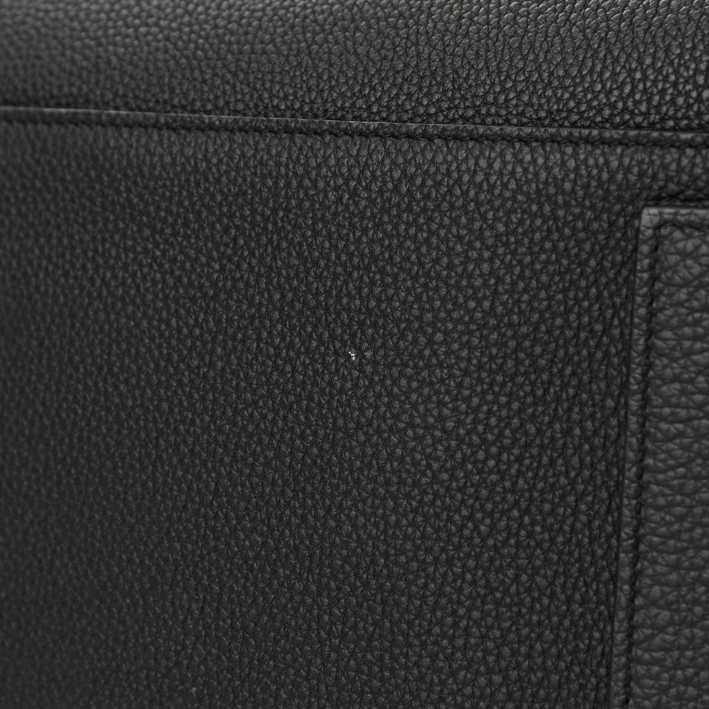 Grained Calfskin Large Souple Sac De Jour Black