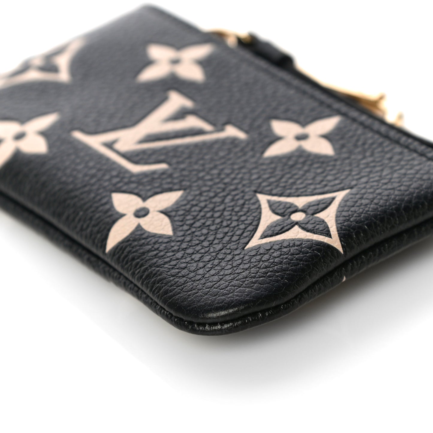 Empreinte Monogram Giant Key Pouch Black Beige