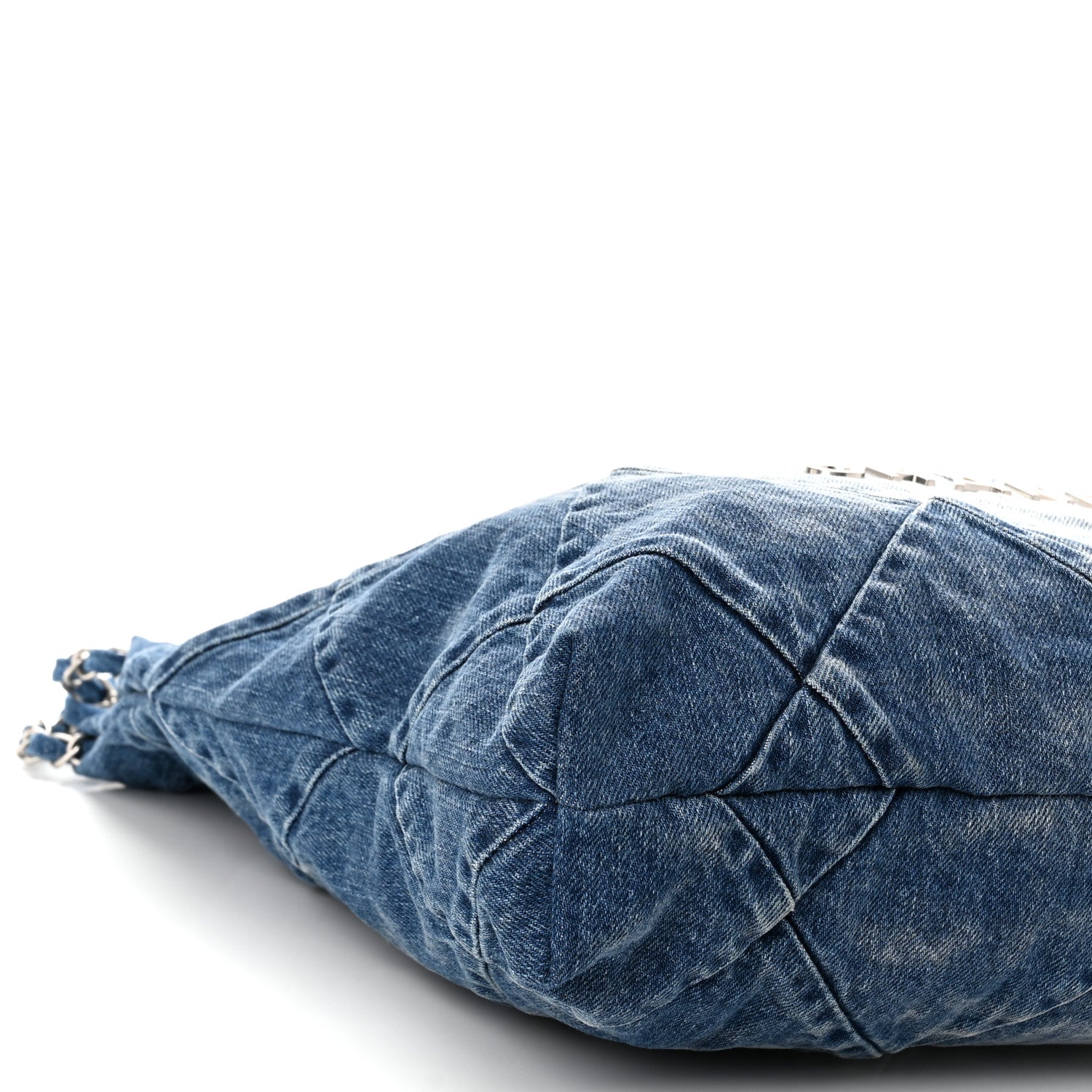 Chanel Denim Quilted Chanel 22 Blue 9 of 10