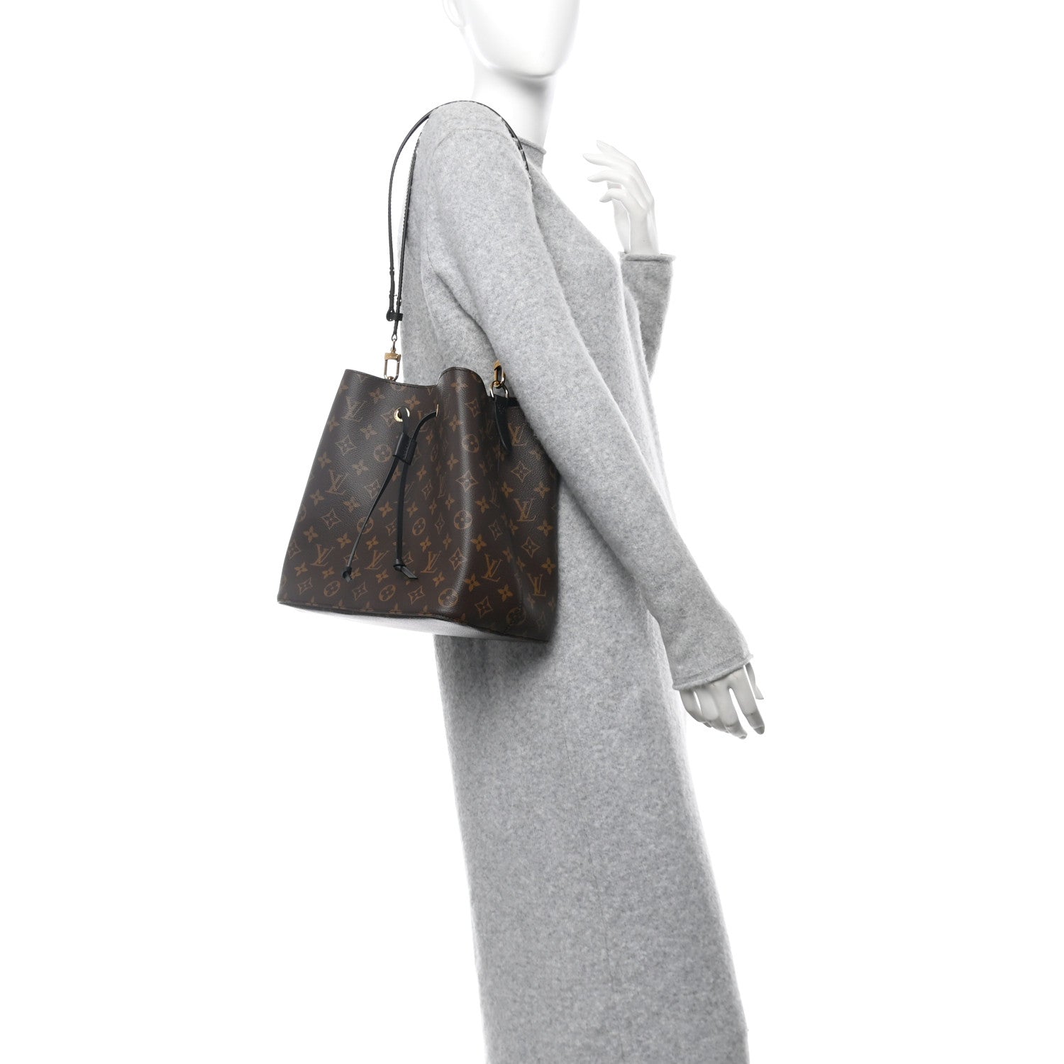 Louis Vuitton Monogram Neonoe MM Black 2 of 9