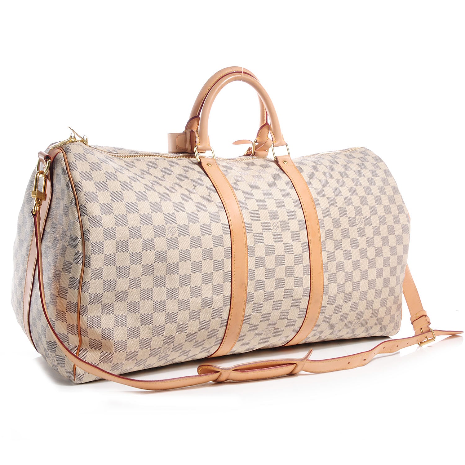 Louis Vuitton Damier Azur Keepall Bandouliere 55 3 of 8