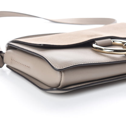 Chloe Suede Calfskin Small Faye Shoulder Bag Motty Grey 7 of 8