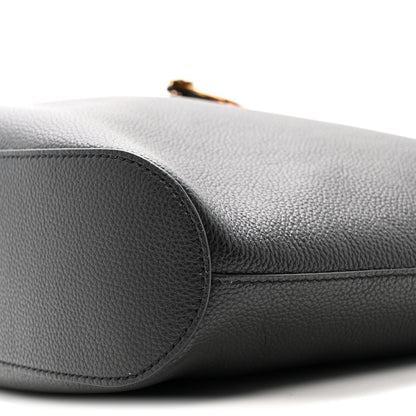 Versace Grainy Calfskin Virtus Hobo Black 9 of 10