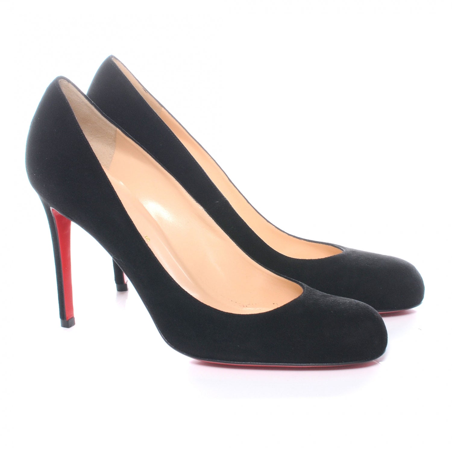Christian Louboutin Suede Simple 100 Pumps 41 Black 3 of 7