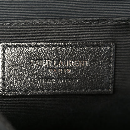 Saint Laurent Calfskin Matelasse Monogram Monochrome Lou Camera Bag Black 6 of 11