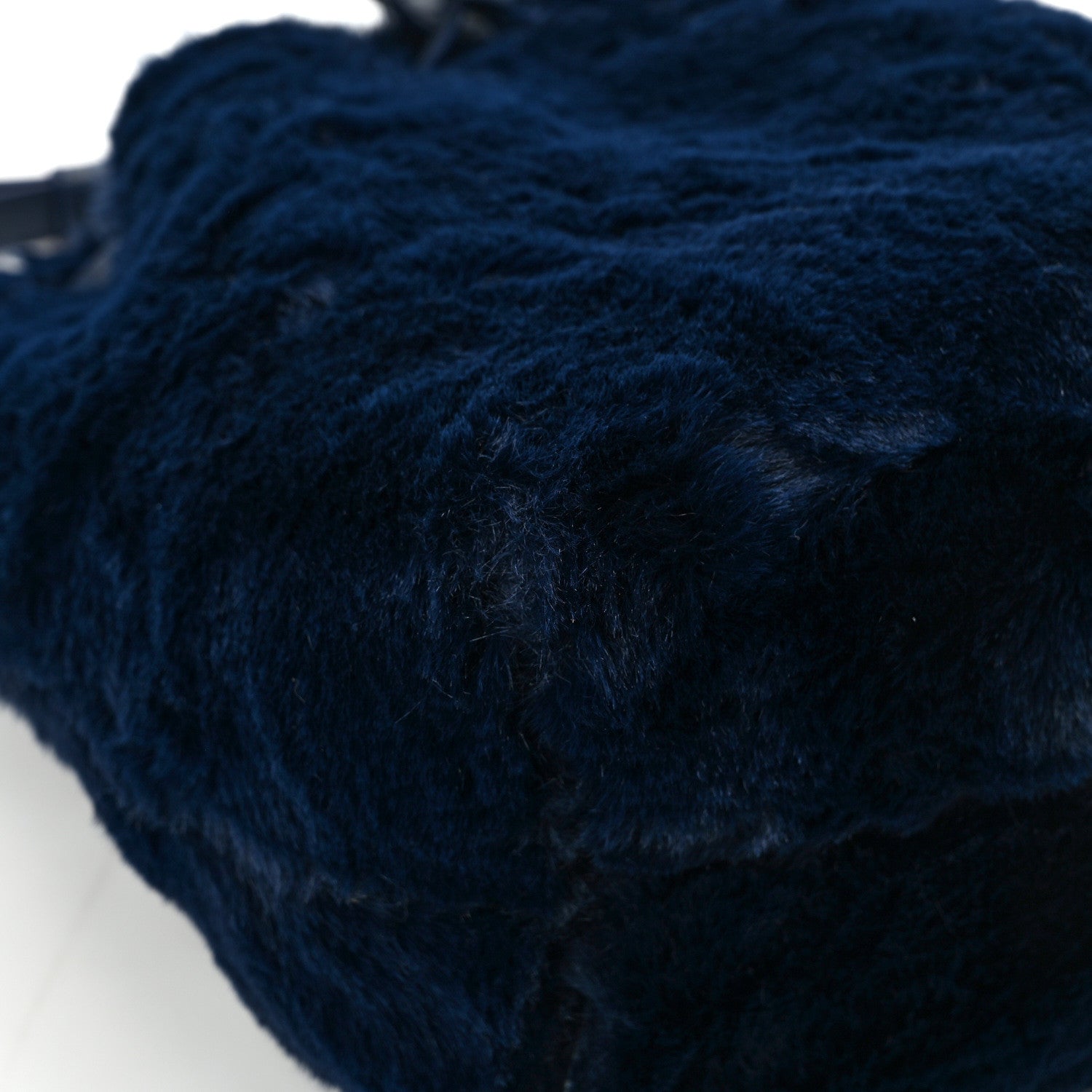 Mansur Gavriel Faux Fur Mini Bucket Bag Blueberry 11 of 13
