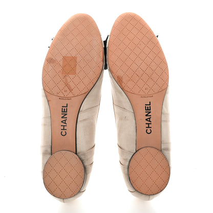 Chanel Satin CC Bow Flats 41 Beige 5 of 11
