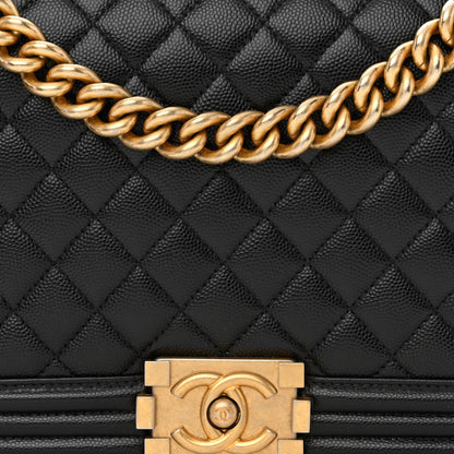 Chanel Caviar Quilted New Medium Boy Flap Black 8 of 11
