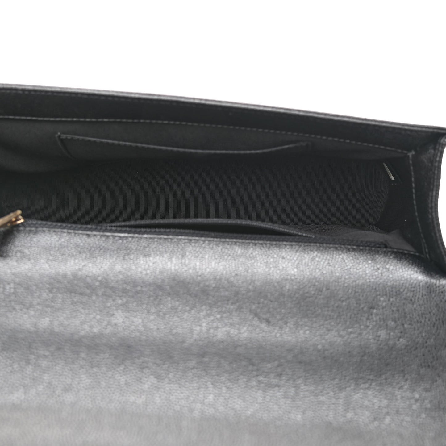 Caviar Chevron Quilted New Medium Boy Flap Black