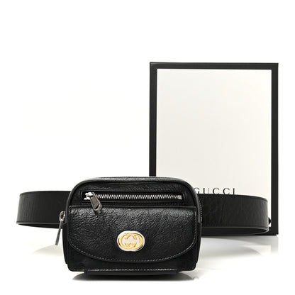Gucci Fluffy Calfskin Mini Morpheus Belt Bag 90 36 Black 11 of 11