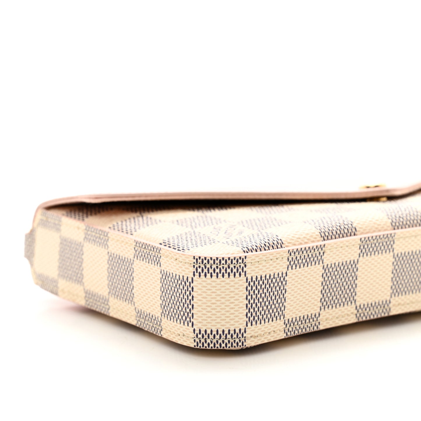 Damier Azur Calfskin Pochette Felicie Eau De Rose