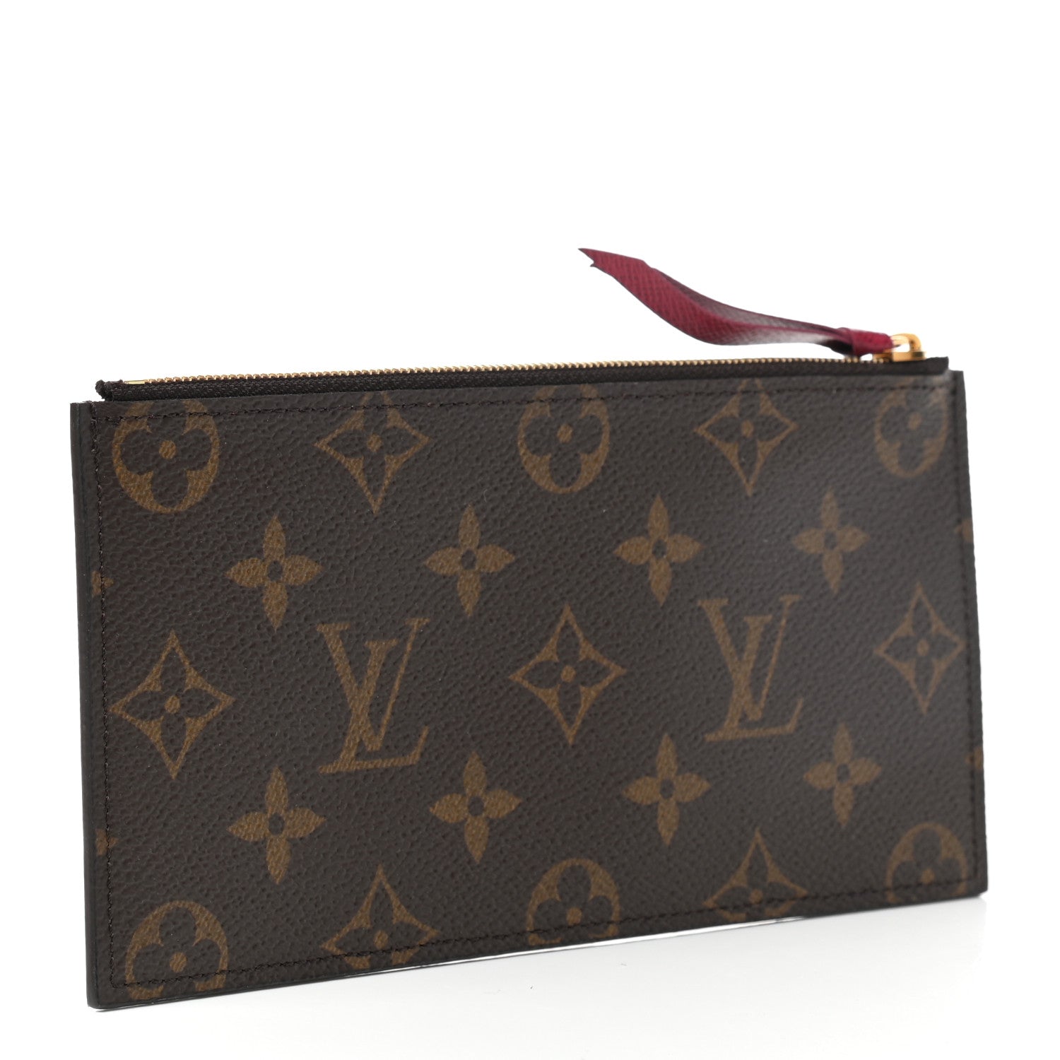 Louis Vuitton Monogram Felicie Chain Wallet Zippered Insert Fuchsia 3 of 6