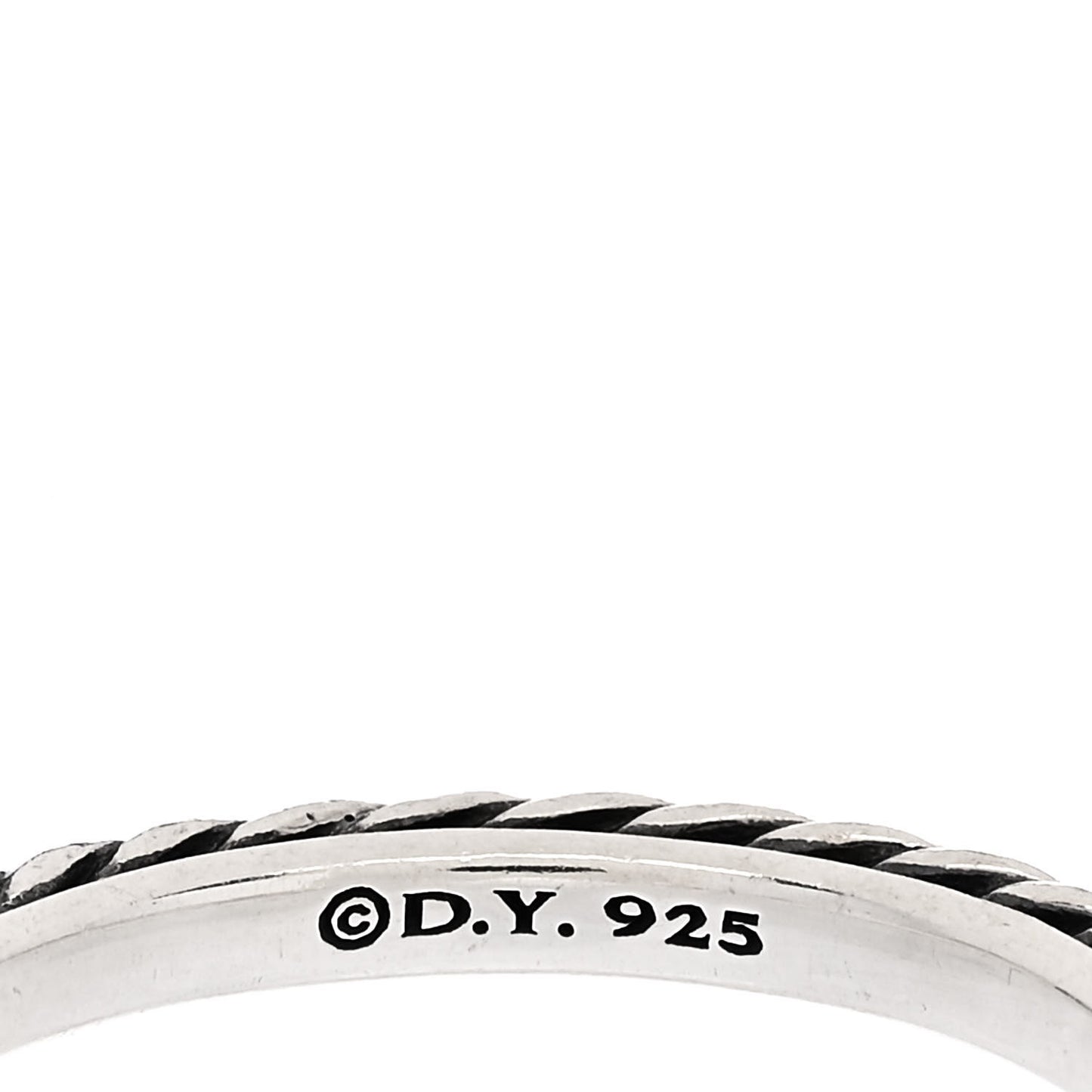 Sterling Silver Cable Classics Band Ring 52 6