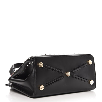 Valentino Garavani Calfskin Studded Small Joylock Satchel Black 4 of 8