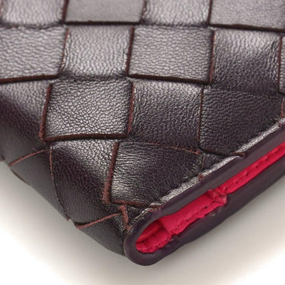 Bottega Veneta Nappa Intrecciato Bifold Zip Wallet Grape Bonbon 7 of 9