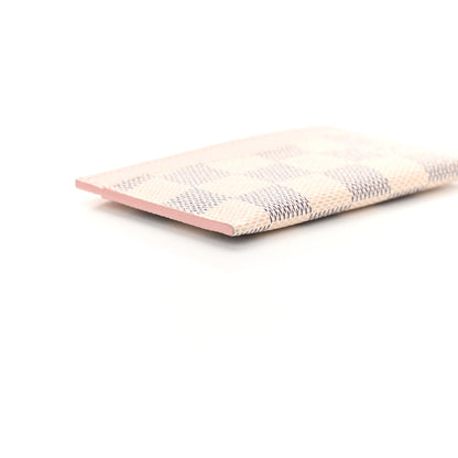 Louis Vuitton Damier Azur Daily Card Holder Rose Ballerine 7 of 9