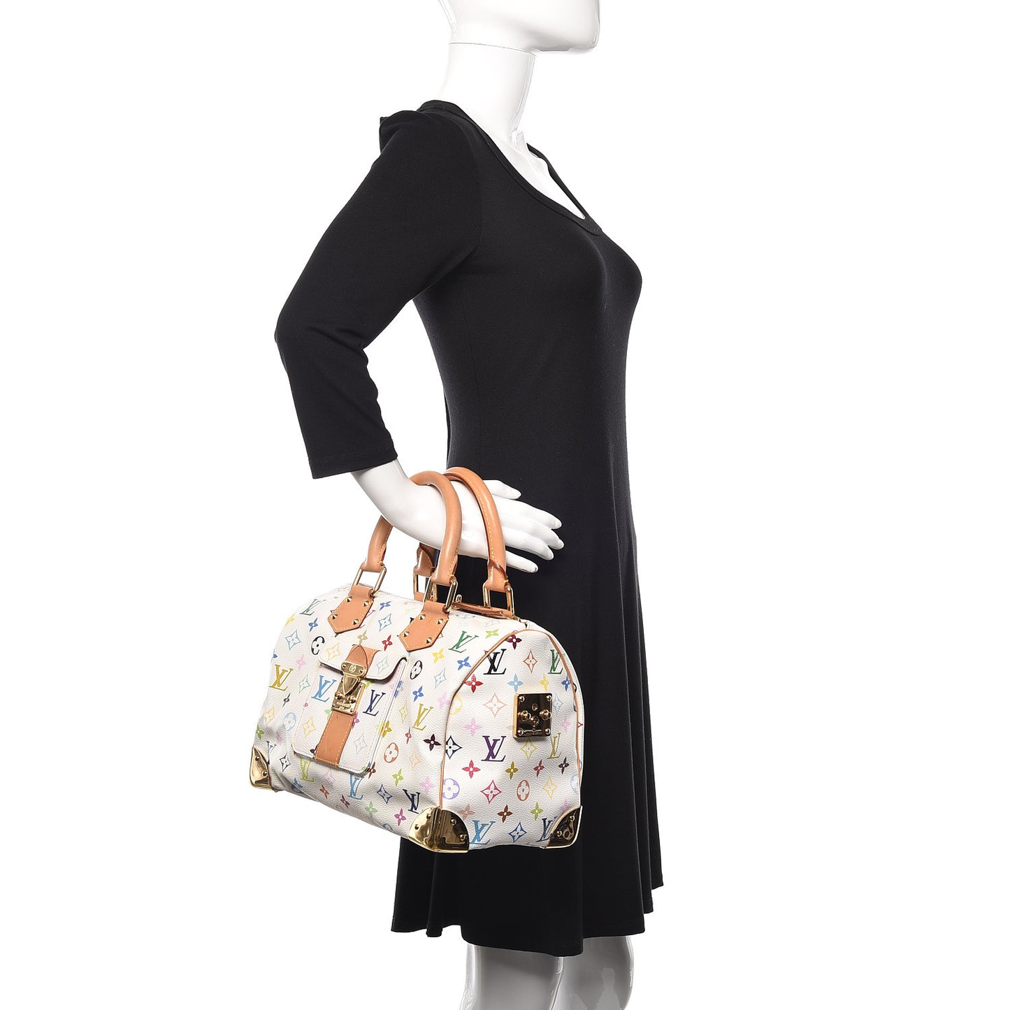 Monogram Multicolor Speedy 30 White