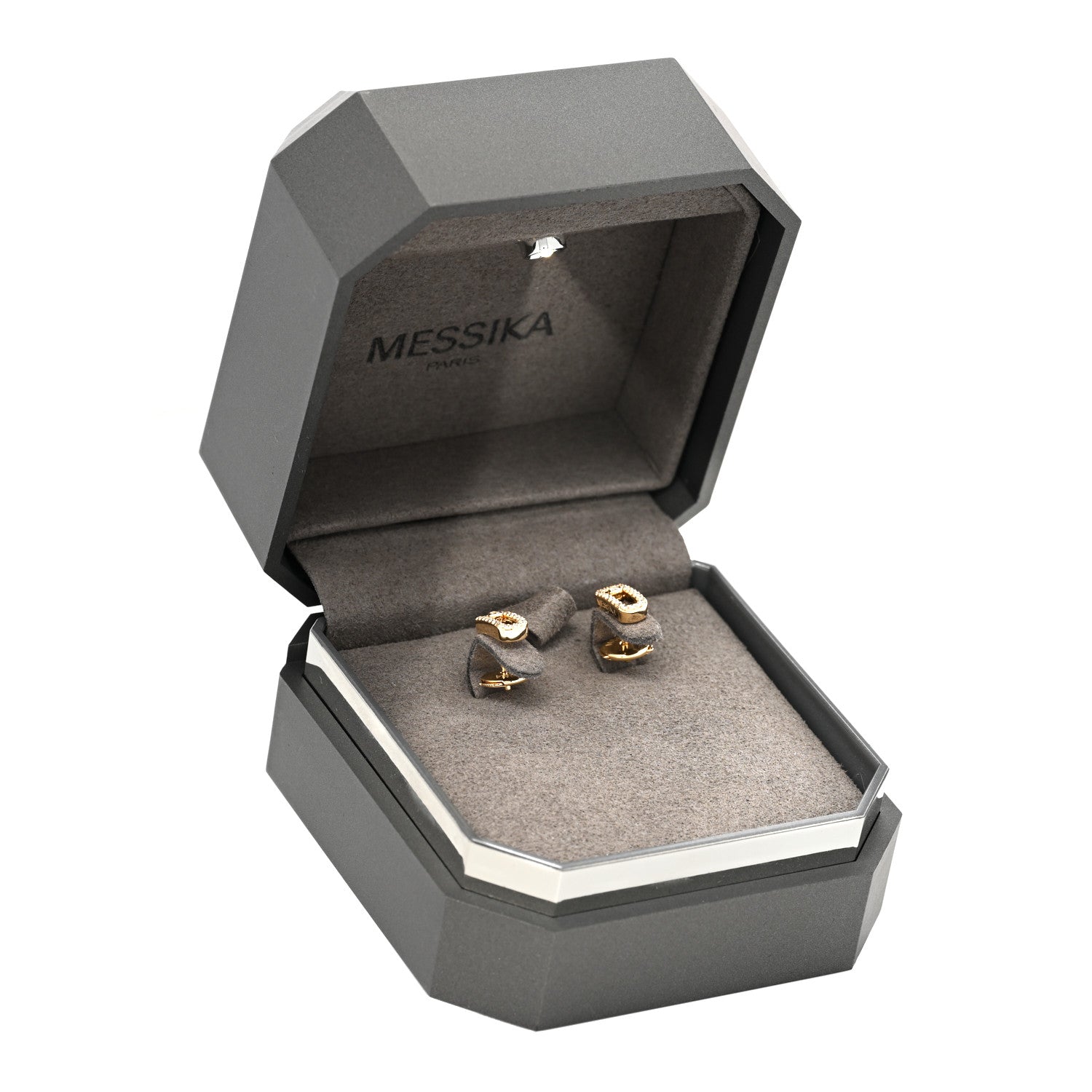 Messika 18K Yellow Gold Diamond Move Uno Earrings 6 of 6