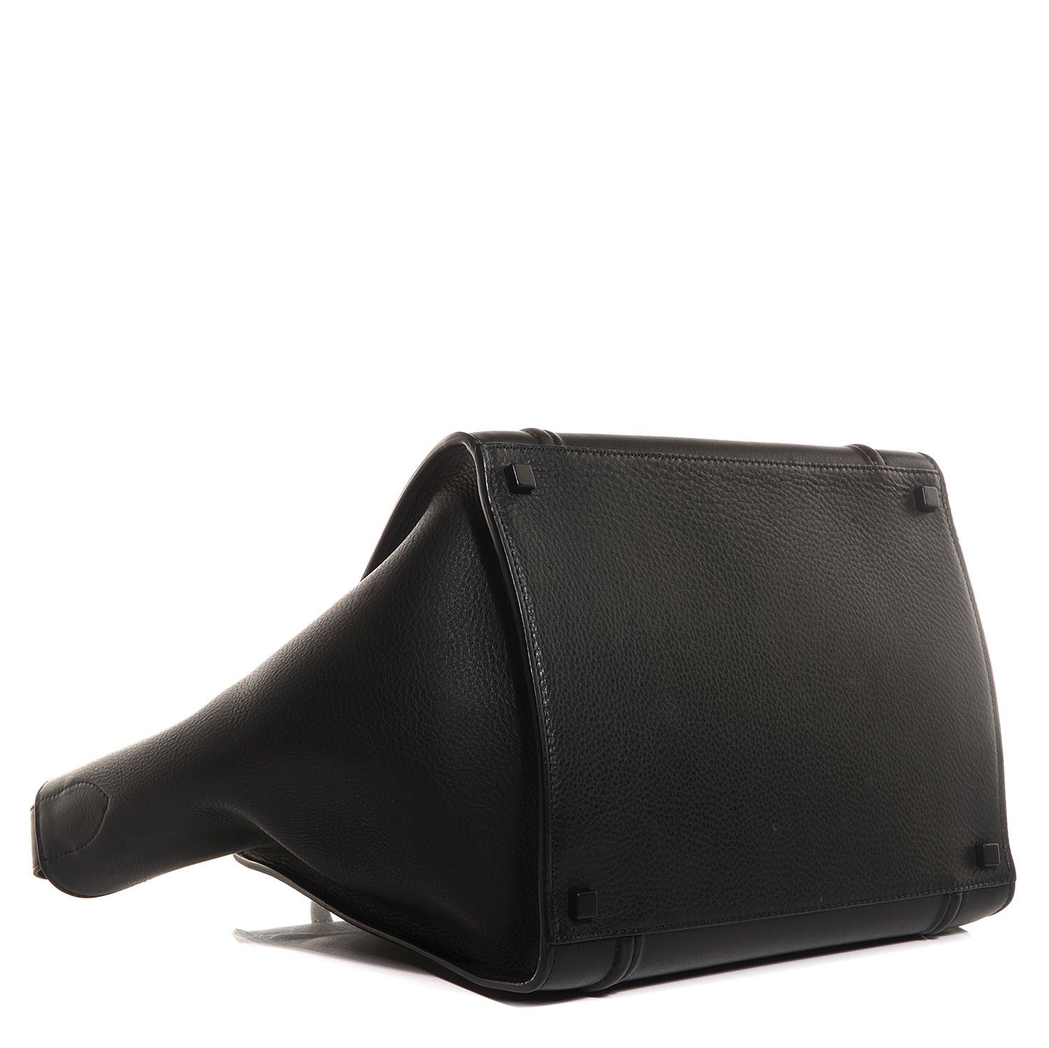 Celine Supple Calfskin Medium Phantom Luggage Black 4 of 8