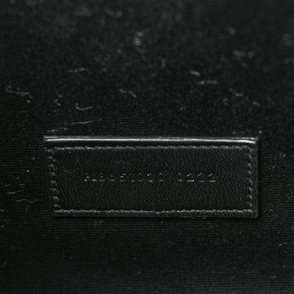Saint Laurent Grain De Poudre Textured Mixed Matelasse Triquilt Monogram Clutch Black 7 of 11