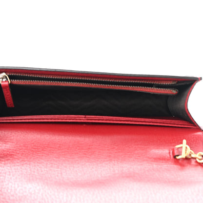 Gucci GG Supreme Monogram Web Queen Margaret Chain Wallet Red 5 of 8