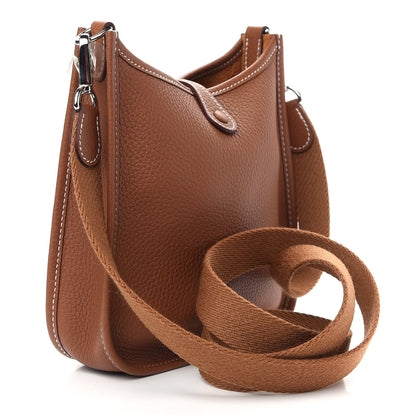 Hermes Taurillon Clemence Evelyne TPM Gold 3 of 9