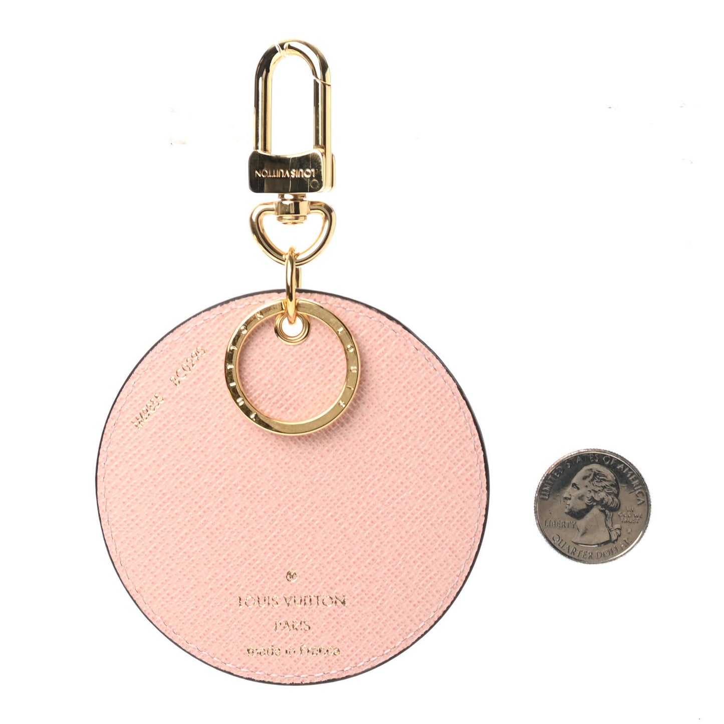 Monogram 2020 Christmas Animation Big Wheel Bag Charm Key Ring Rose Ballerine