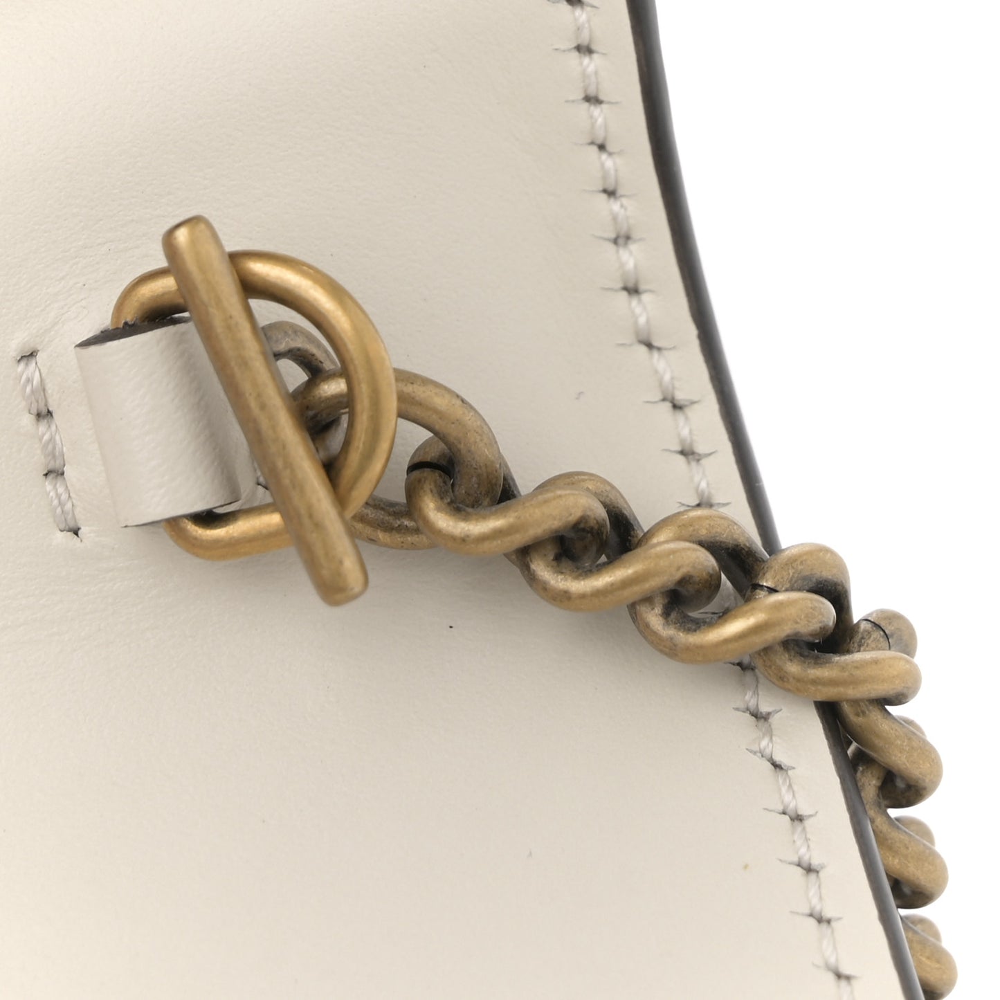 Guccissima Mini Cherry Chain Bag White