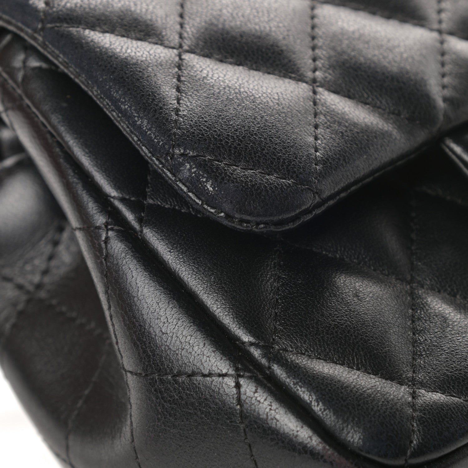 Chanel Lambskin Quilted Mini Square Flap Black 16 of 17