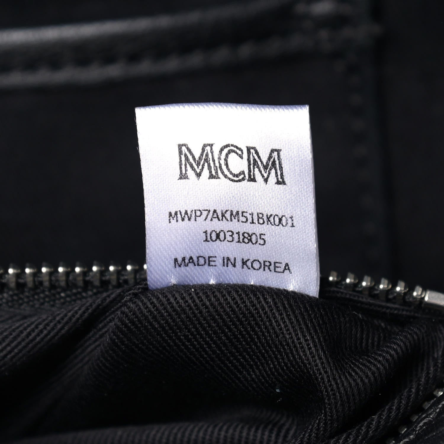 MCM Calfskin Ottomar Monogram Medium Klara Shopper Tote Black 7 of 14