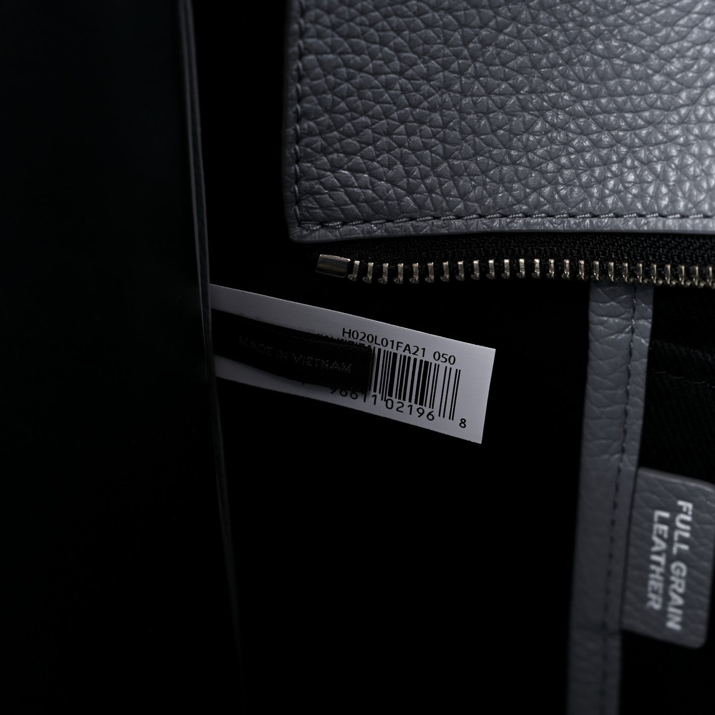 Grained Calfskin The Tote Bag Wolf Grey