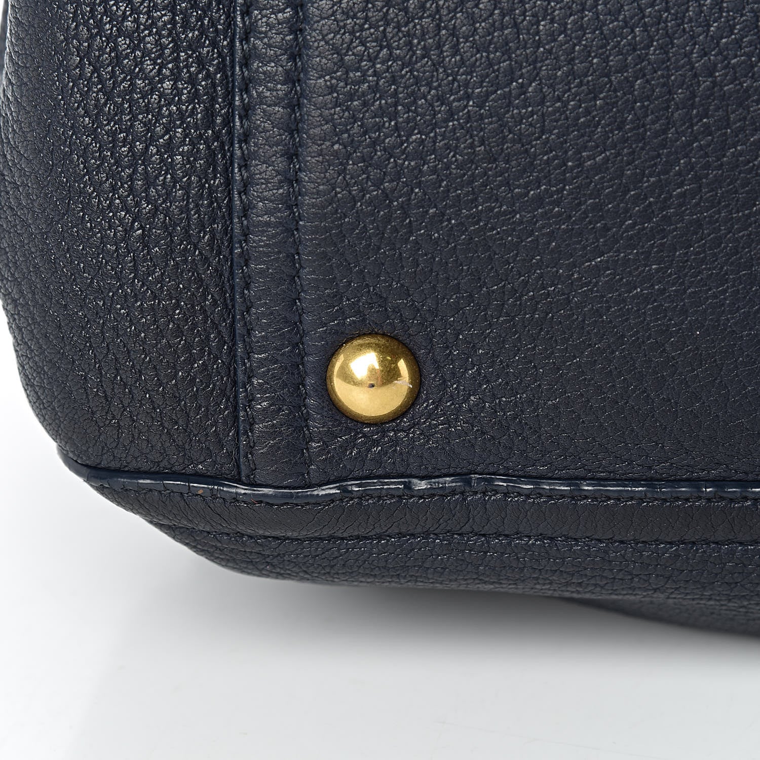 Miu Miu Cervo East-West Flap Satchel Blue 18 of 24