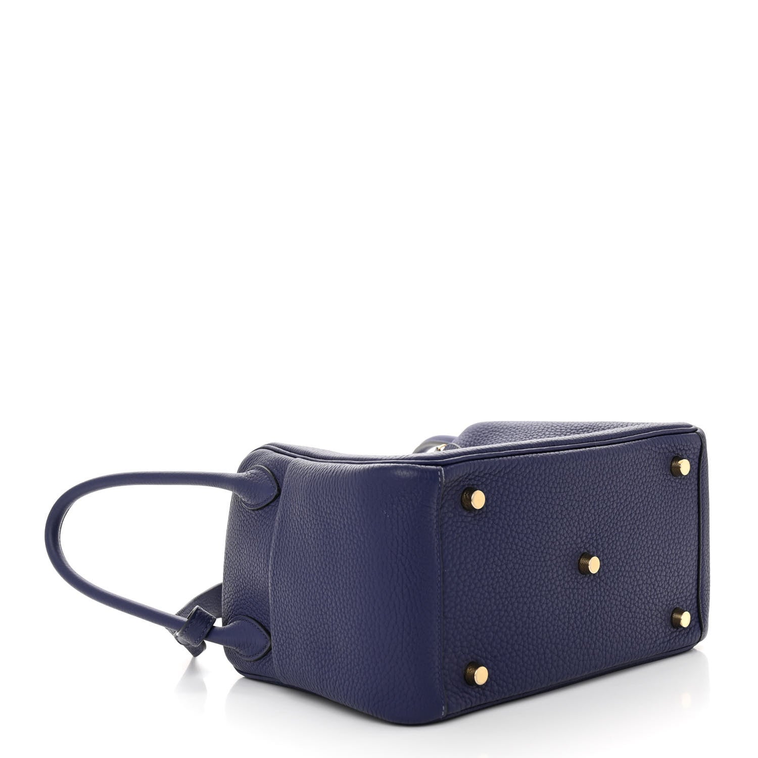 Hermes Taurillon Clemence Lindy 26 Bleu Encre 4 of 10
