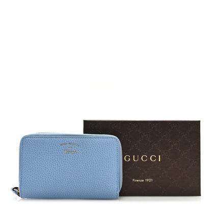 Gucci Dollar Calfskin Medium Swing Zip Around Wallet Light Blue 7 of 7