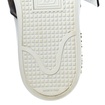 Louis Vuitton Calfskin Monogram Frontrow Sneakers 37.5 White 8 of 11