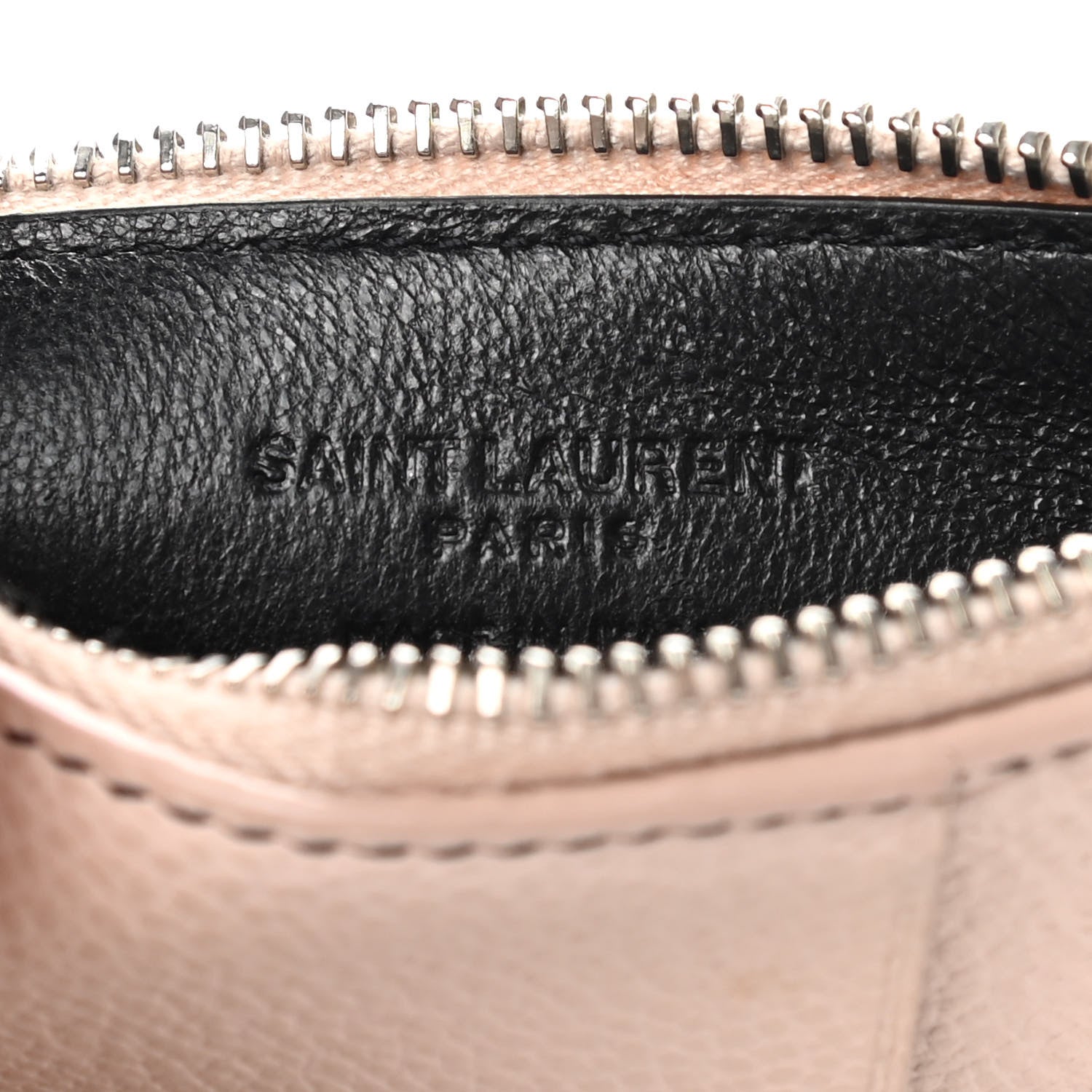 Saint Laurent Calfskin 5 Fragments Zip Pouch Card Holder 6 of 8