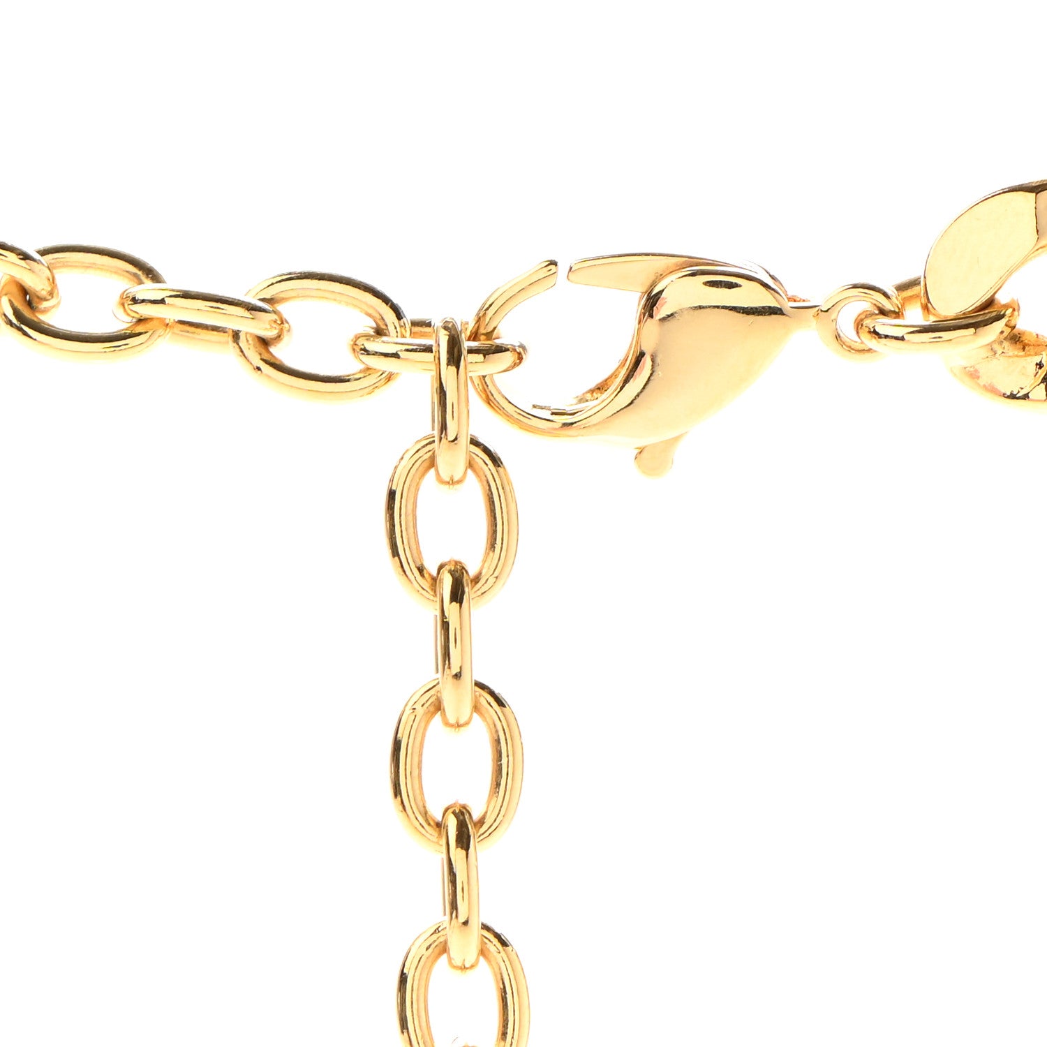 Christian Dior Metal Danseuse Etoile Chain Choker Necklace Gold 4 of 5