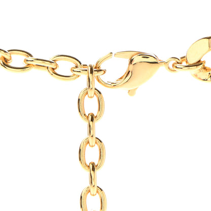 Christian Dior Metal Danseuse Etoile Chain Choker Necklace Gold 4 of 5