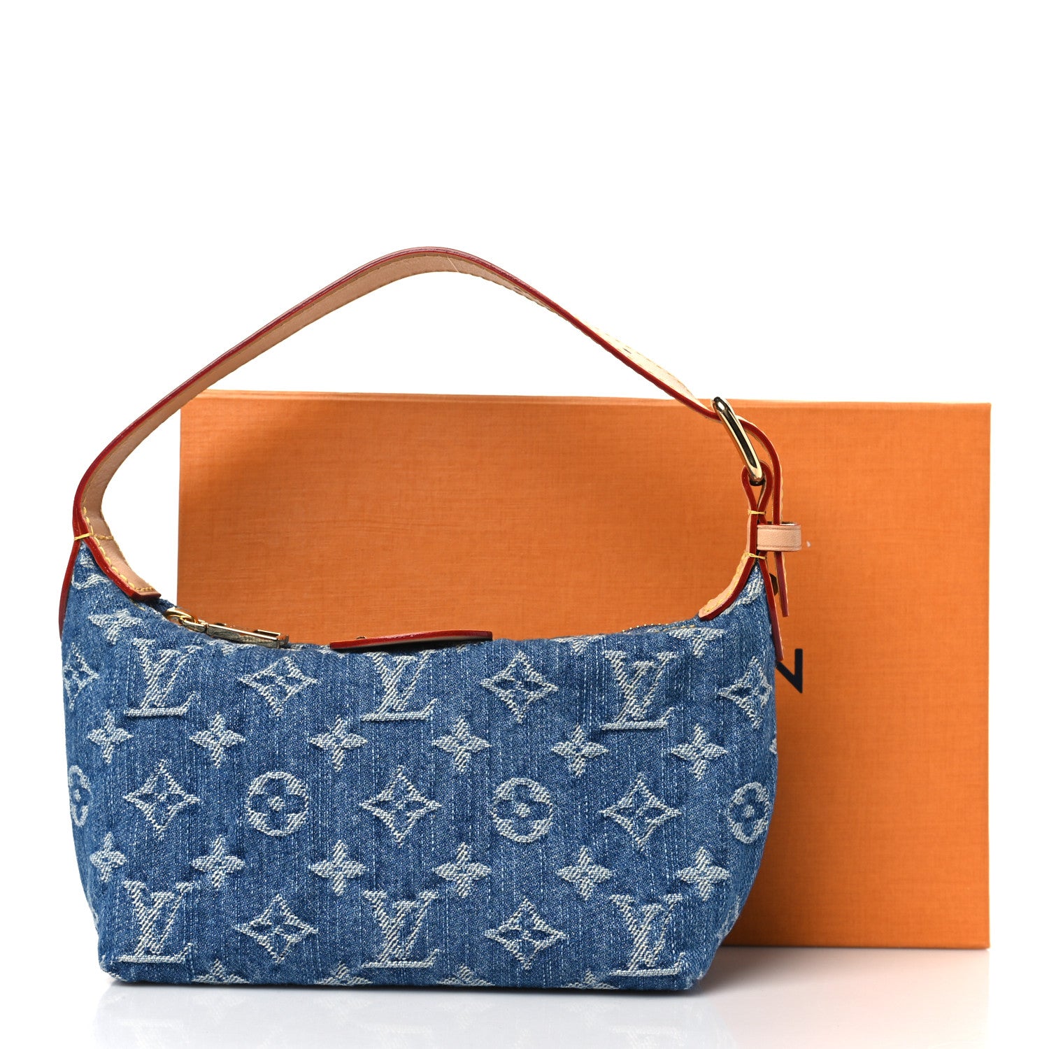 Louis Vuitton Monogram Denim Hills Pochette Blue 1534946