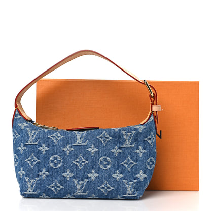 Louis Vuitton Monogram Denim Hills Pochette Blue 10 of 10