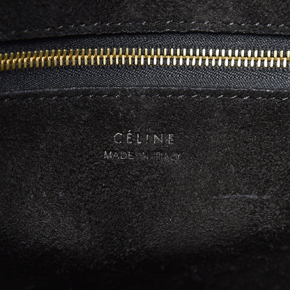 Celine Soft Grained Calfskin Sangle Bucket Bag Black 6 of 7