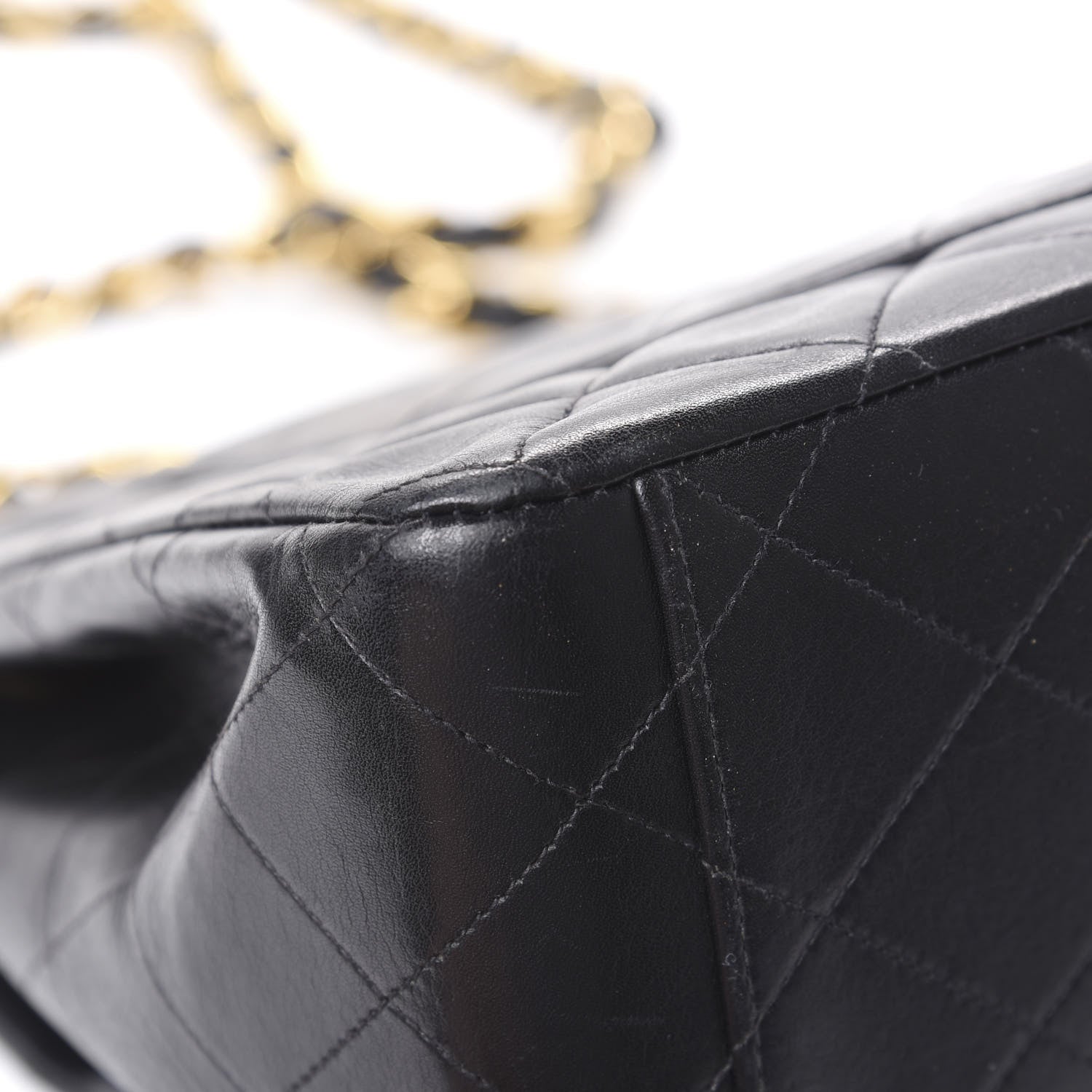 Chanel Lambskin Quilted XL Jumbo Single Flap Black 12 of 13