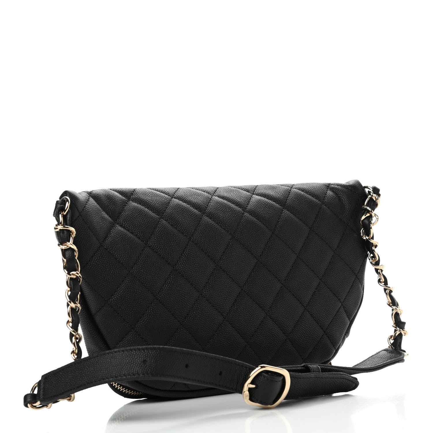Chanel Caviar Quilted Business Affinity Waist Belt Bag Black 2 of 5