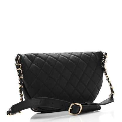 Chanel Caviar Quilted Business Affinity Waist Belt Bag Black 2 of 5