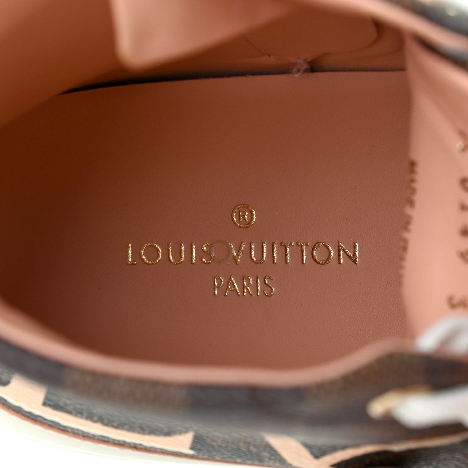 Louis Vuitton Damier Ebene Stellar High Top Sneakers 38.5 Venus Pink 6 of 7