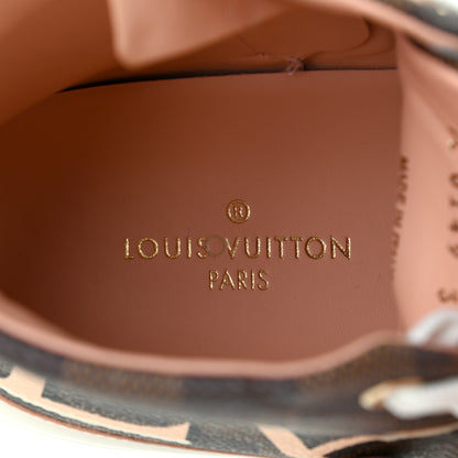 Louis Vuitton Damier Ebene Stellar High Top Sneakers 38.5 Venus Pink 6 of 7