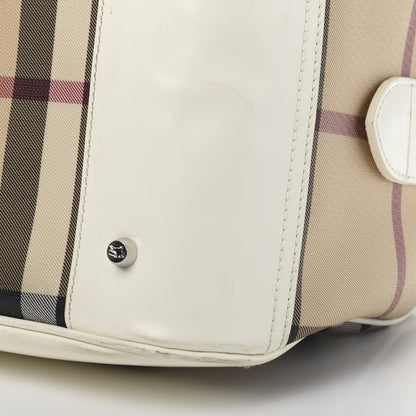 Burberry Nova Check Bowling Bag White 12 of 13