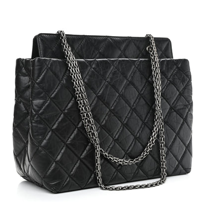 Chanel Aged Calfskin Reissue 2.55 Tote Black 2 of 9